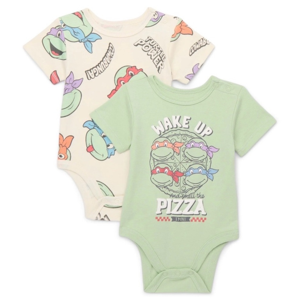 Ninja Turtles Baby Onesies (Set of 2) - 12m
